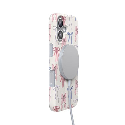 Casely iPhone 17 Case | Coquette Girlie | Pastel Bows | Compatible with MagSafe | Classic Ultra Slim Design - color: Coquette Girlie | Pastel Bows