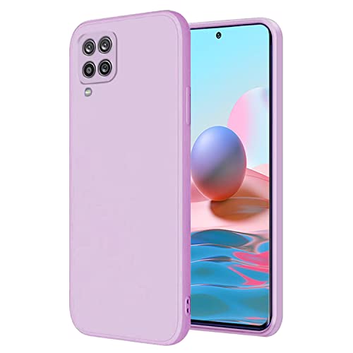 Soft Silicone Protective Case for Samsung A42 5G (Purple) | Matte Soft Touch for Samsung Galaxy A42 5G Phone Case Silicone Slim Cute Anti-Fingerprint Elegant Cover Shockproof Aesthetic - color: Purple