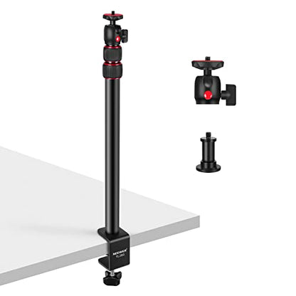 NEEWER Extendable Camera Desk Mount with Ball Head, 17"-40", TL283(RED) - style: TL283/Red