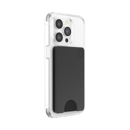 PopSockets Adhesive Phone Wallet Without Grip- Black