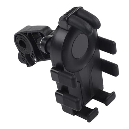 FABULETTA Shockproof Bike Phone Mount with Air Cushion Vibration Dampener, Eight Claw Anti Shake Grip, 360 Degree Rotating Phone Stand for Motorcycle Handlebar(Black) - color: Black