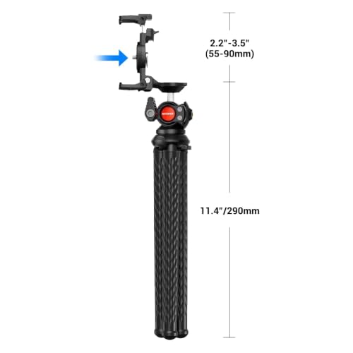 NEEWER TP34 Camera Tripod w Remote, Mini Flexible Vlog Phone Tripod Stand