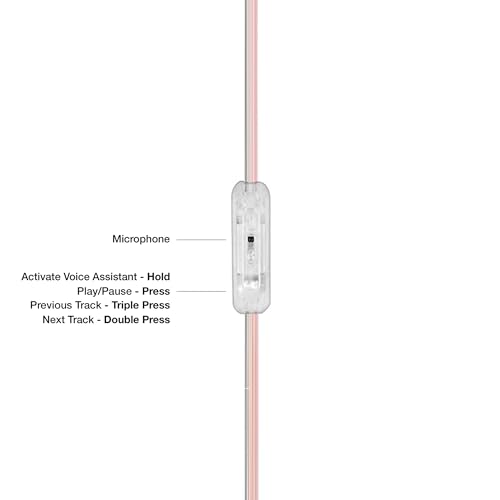 Koss CL3i Clear Transparent in-Ear Bud, Retro Style, in-Line Micrphone and Remote, 3.5mm Wired Plug (Pack of 2) - size: In-Ear Bud (Pack of 2)