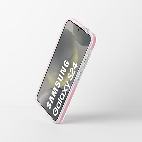 Dumkery Cute Phone Case for Samsung Galaxy S24, Bow Aesthetic Pattern Cases, Soft Clear TPU Shockproof Bumper Cover for Girls Women, Pink - size: Samsung Galaxy S24