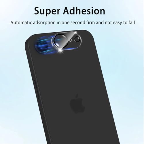 (3 Pack) Camera Lens Protector for iPhone 17e / iPhone 16e, Anti Scratch, Bubble Free,Tempered Glass Screen Protecto - color: Clear