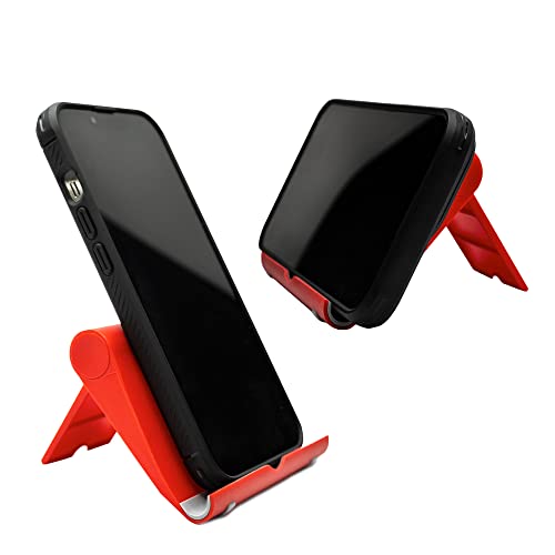 Adjustable Cell Phone Stand for Desk, Portable Phone Holder Compatible with Most iPhone, Samsung and Other Smartphones- Light Pink - color: Light Pink