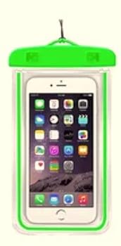 Waterproof Phone Pouch 2 Pack, Universal IPX8 Phone Dry Bag Case with Lanyard, Clear Touch Screen for iPhone, Samsung & Android, Fits Most Phones (Purple and Green) - color: Purple and Green