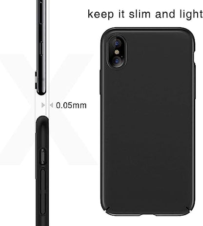 LRK Ultra Thin Black Case Compatible with iPhone Xs Max: Slim, Soft and Flexible (NOT Hard) [Matte Finish] Protective Black Phone Cover for iPhone Xs Max, 6.5 Inch - Matte Black - size: iPhone Xs Max
