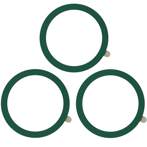 TENOC Universal Metal Ring Sticker, 3Pcs, Green | Compatible with iPhone/Samsung/Android Cellphones, Magnetic Phone Charger/Mount/Holder Conversion - color: Green