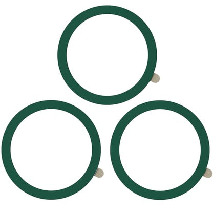 TENOC Universal Metal Ring Sticker, 3Pcs, Green | Compatible with iPhone/Samsung/Android Cellphones, Magnetic Phone Charger/Mount/Holder Conversion - color: Green