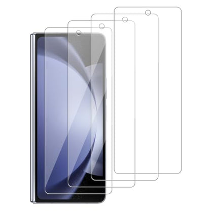 4 Pack Glass outer Screen Protector Compatible for Samsung Galaxy Z Fold 5 [Only the outer] SM-F946U SM-F946U1 SM-F946B HD Screen Tempered Glass, Scratch Resistant,Easy Install [Case Friendly] - size: Galaxy Z Fold 5 [Only the outer]
