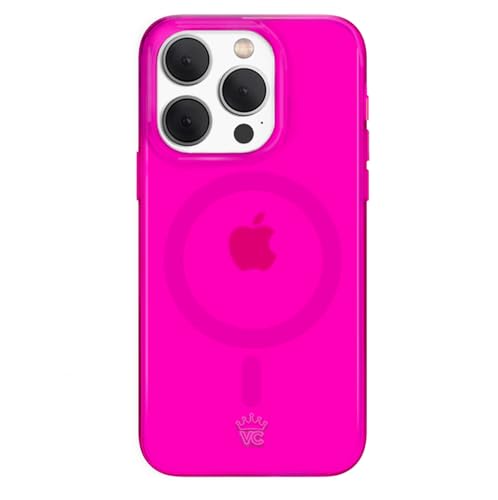 VELVET CAVIAR for iPhone 15 Pro Case Neon Hot Pink - Compatible with MagSafe - 10ft Drop Tested - color: Neon Hot Pink, size: 15 Pro