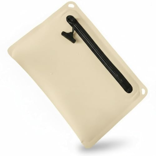 IPX7 Waterproof Bag Underwater Dry Bags Safe Storage Zipper Pouch to Keep Your Valuables Dry for Water Activities （Light Khaki） - color: Light Khaki