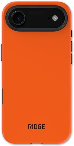 Ridge Case Compatible with iPhone 17 AIR - Compatible with MAGSAFE & Wireless Charging, Aluminum Control Buttons, Dual-Layer Construction, TPU Bumper with Drop Protection (Basecamp Orange) - color: Basecamp Orange, size: iPhone Air