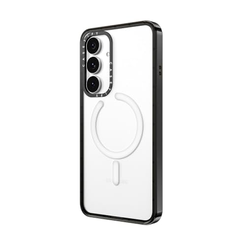CASETiFY for Galaxy S25 FE Case - Impact Magnetic Clear Black | Wireless charging and MagSafe compatible | 8.2 ft. 4X Military Grade Drop Protection | Black - color: Clear Black, size: Galaxy S25 FE (6.7")