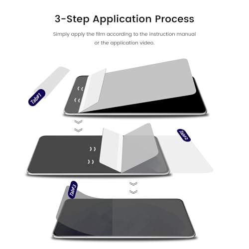 for Samsung Galaxy S25 Privacy Screen Protector 2 Pack, [Support Fingerprint Unlock] Case Friendly Shatter Proof 2 Way Anti Spy Plastic film for S25