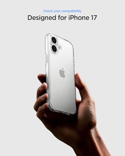 Spigen for iPhone 17 Case, Ultra Hybrid [TPU Covered Camera Control] [Anti-Yellowing] [No Magnet Ring] - Crystal Clear - color: Crystal Clear, size: iPhone 17