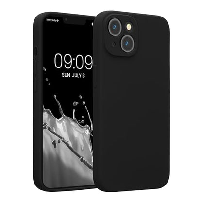 kwmobile Case Compatible with Apple iPhone 14 Case - Slim TPU Silicone Phone Cover - Soft Touch Finish - Black - color: black, size: iPhone 14