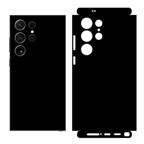 2 Pack Skin Wraps Compatible with Samsung Galaxy S24 Ultra (Black) - color: Black