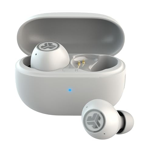 JLab Go Pop ANC True Wireless Earbuds with Dual Connect, White - color: White