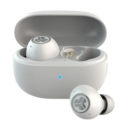 JLab Go Pop ANC True Wireless Earbuds with Dual Connect, White - color: White