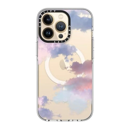 CASETiFY for iPhone 13 Pro Case - Impact Clear Compatible with MagSafe | Not Yellowing | 6.6 ft. 3x Military Grade Drop Protection | Clouds | Clear - color: Clouds, size: Iphone 13 Pro (6.1")