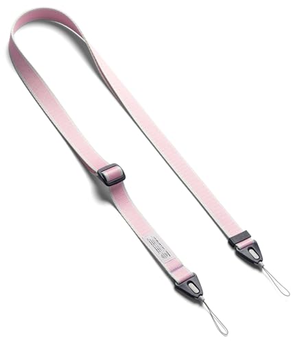 Ringke Phone Lanyard for iPhone 17 Pro Max and Most Smartphones [One-Touch Buckle] Shoulder Strap Adjustable Sturdy Universal Phone Crossbody Neck Lanyard for Travel Essentials - Stripe Pink - color: Stripe Pink