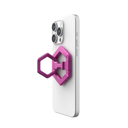 URBAN ARMOR GEAR UAG Magnetic Phone Ring Stand Compatible with MagSafe Magnet, Removable Metal Finger Ring Grip & 360 Rotation Adjustable Kickstand for iPhone 17, Galaxy S26, Orchid Pink