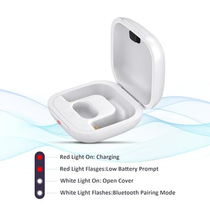 Replacement Charging Case Compatible for Powerbeats Pro, Charger Case with Bluetooth Pairing Sync Button, 700 mAh Built-in Battery, Capable of Charging 3 Times - color: Powerbeats Pro 1 White
