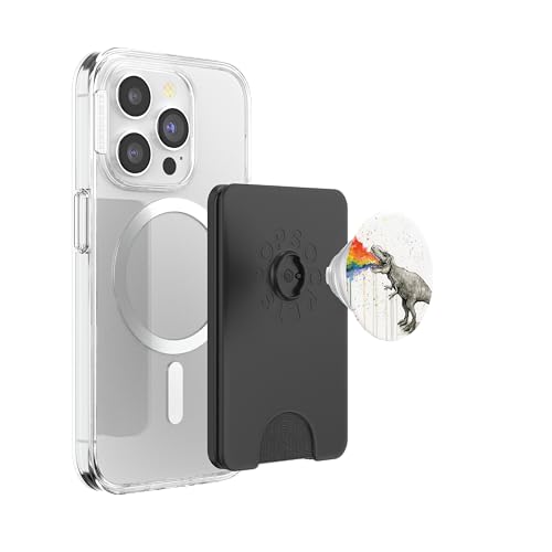 Watercolor Colorful T-Rex Dino Dinosaur Pop Mount Socket PopSockets PopWallet for MagSafe - style: Magnetic PopWallet