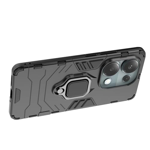 Max Power Digital Magnet Case for Xiaomi Redmi Note 13 Pro 4G / Poco M6 Pro 4G Shockproof Hard Phone Cover with Grip, Metal Ring Kickstand Bumper Shell [Compatible with Magnetic Car Mount] (Navy) - color: Navy, size: Xiaomi Redmi Note 13 Pro 4G/Poco M6 Pr