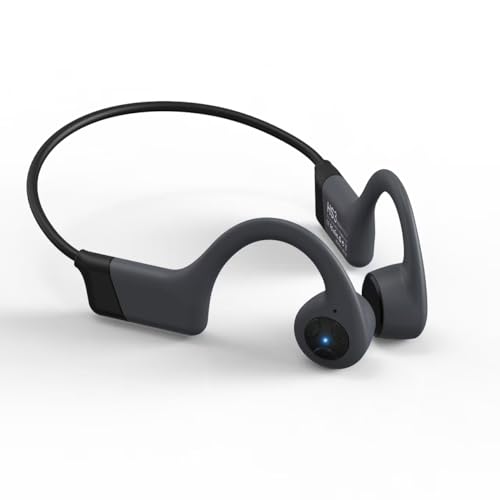 Bone Conduction Headphones - Open-Ear Headphones with MIC, Bluetooth 5.4, 20Hr Long Battery Life, IPX5 Waterproof for Sports Workouts Cycling Running Gym Hiking,Black