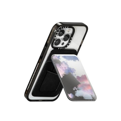CASETiFY Snappy Card Holder Stand Compatible with Magsafe - Clouds - Silver Mirror - color: Clouds - Silver Mirror