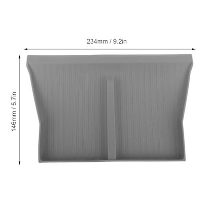 Center Console Wireless Charging Mat, Easy to Clean Anti Slip Silicone Pad, with Stable Charging for Car Interior Accessories (Grey W240004613) - color: Grey W240004613