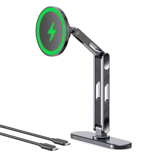 15W Wireless Phone Charger Holder for Desk Office, Magsafe Charging Stand - size: Wireless Charging