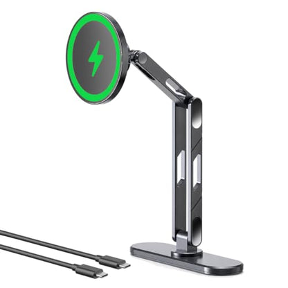 15W Wireless Phone Charger Holder for Desk Office, Magsafe Charging Stand - size: Wireless Charging