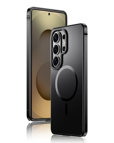 IMCHEN for Samsung Galaxy S26 Ultra Phone Case - Metal Frame with Shockproof TPU Inner and Hard PC Back, Slim and Duralbe Black - color: Black, size: for Galaxy S26 Ultra