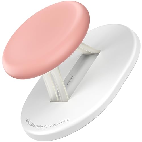 Sinjimoru Magnetic Phone Grip for MagSafe, Silicone Grip Stand, Pink - color: Pink