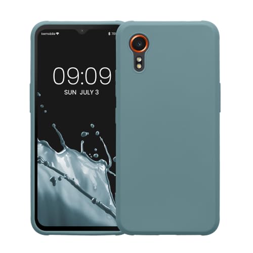kwmobile Case Compatible with Samsung Galaxy Xcover7 Case - Soft Slim Protective TPU Silicone Cover - Antique Stone - color: Antique Stone