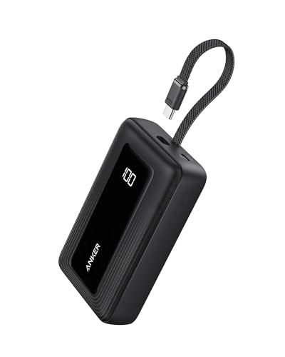 Anker Zolo Power Bank,20,000mAh 30W Portable Charger with Built-in USB-C - color: Black, size: 20000 MAh