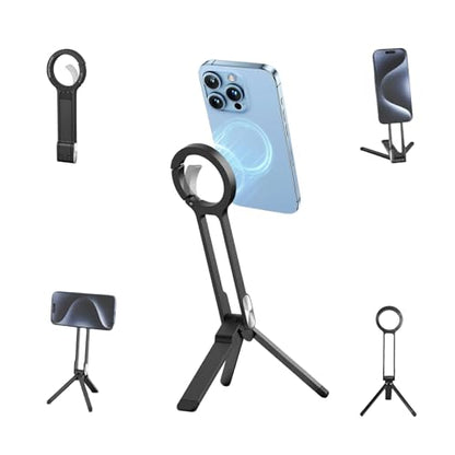 Magnetic Phone Holder, Mini Phone Tripod Portable Stand for Outdoor