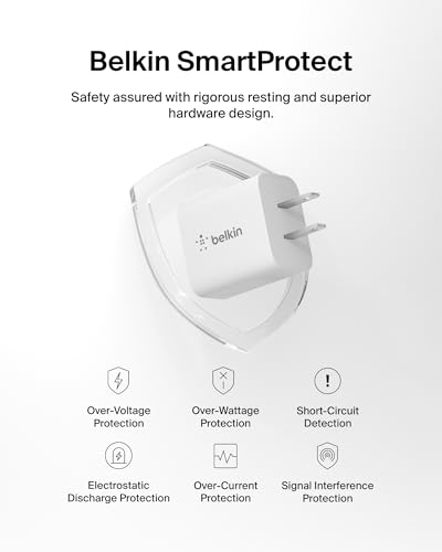 Belkin 20W Compact USB C Charger Block, Fast Charging for Travel - style: Old Gen