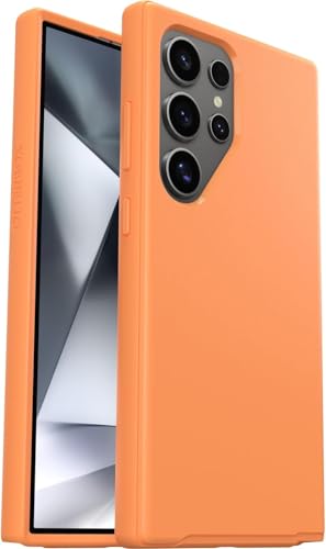 OtterBox Samsung Galaxy S24 Ultra (Only) - Symmetry Series Case - Sunstone (Orange) - Ultra-Sleek - Wireless Charging Compatible - Raised Edges Protect Camera & Screen - Non-Retail Packaging - color: Sunstone (Orange)