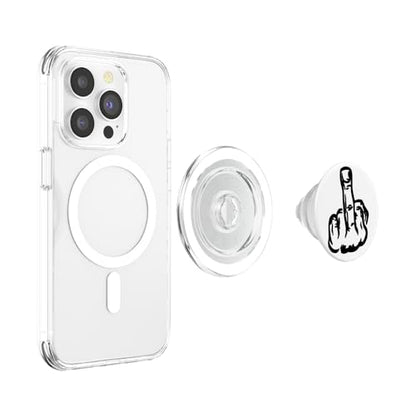 Fuck Off - Middle Finger Phone Popper PopSockets PopGrip for MagSafe - style: Magnetic PopGrip