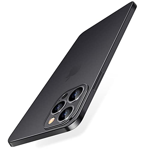 Dataroad for iPhone 15 Pro Slim Case,0.2mm Fit [Paper-Thin] Lightweight Case Translucent Matte Finish PP Back Cover Protection[Anti-Fingerprints&Yellowing],Compatible with iPhone 15 Pro 6.1Inch-Black - color: Transparent Black, size: For Iphone 15 Pro