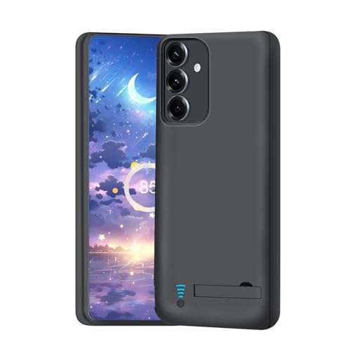 [New Battery Case for Samsung Galaxy S25 S24, 5000mAh Rechargeable Extended Battery Charging Charger Case, Add 100% Extra Juice (6.2 Inches) Black