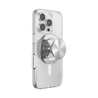 PopSockets Kick-Out Grip for MagSafe, Kickstand- Silver - color: Silver, style: MagSafe Kick-Out