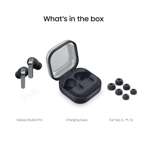 Samsung Galaxy Buds 4 Pro (2026) AI True Wireless Bluetooth Earbuds, Black - color: Black, style: Buds4 Pro