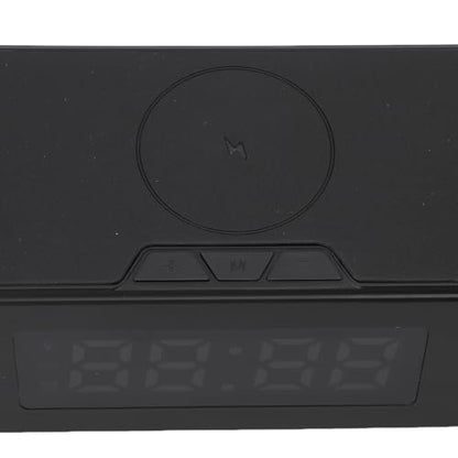 Wireless Charger Headphone Watch Alarm ClockEfficient 6in1 Charging Station for PhoneIdeal for Home Office Use and TravelABS Material