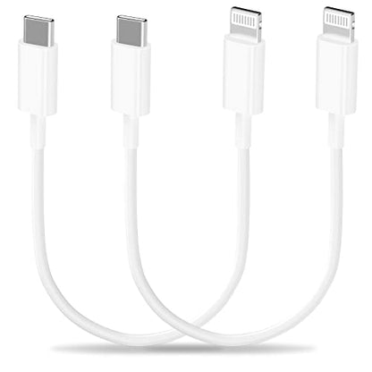 [Apple MFi Certified] Short USB C to Lightning Cable (8Inch), 2Pack iPhone Charger Fast Charging Cable Power Delivery Data Syncing Cord for Apple iPhone 14/13/12/11Pro/XS/XR/8/7/iPad/Airpods/PowerBank